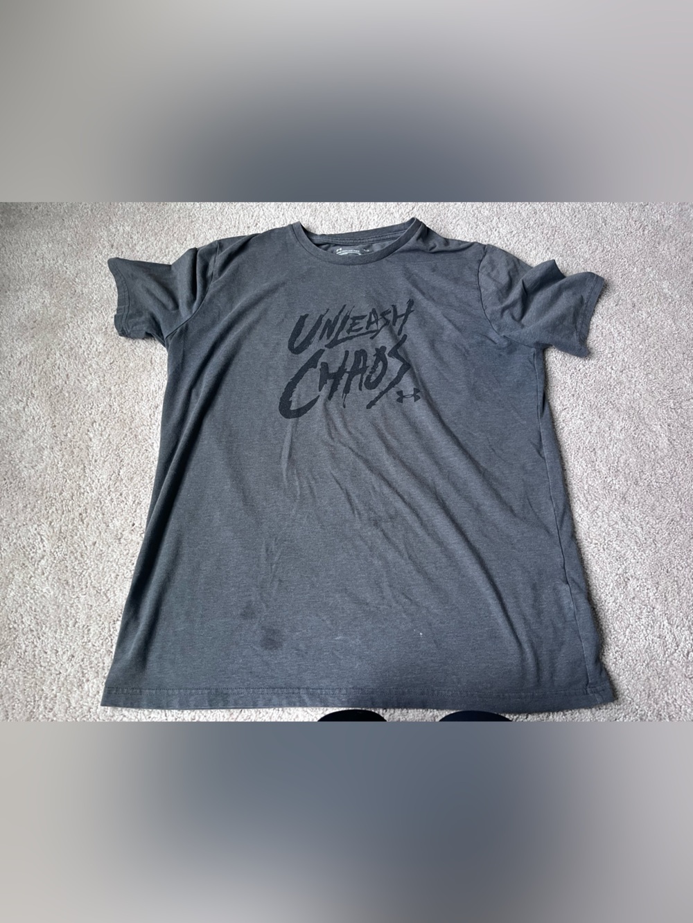 Under Armor Charcoal Gray 'Unleash Chaos' Graphic Tee